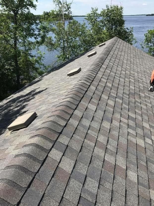 A recent roofer job in the  area