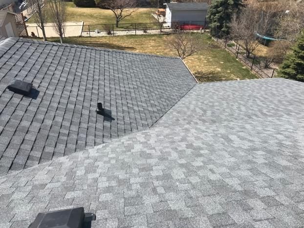 A recent roofer job in the  area