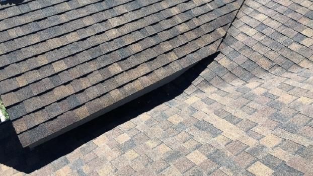 A recent roofer job in the  area